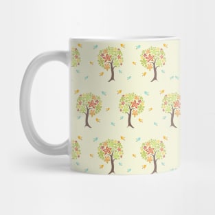 Pattern of trees and birds Mug